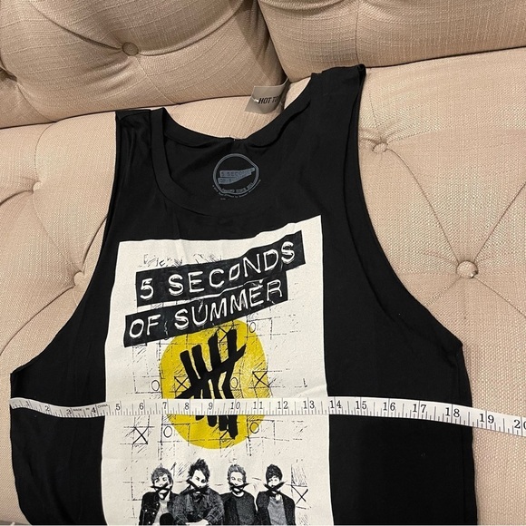 AU: NWT 5 Seconds Of Summer - Womens Pull & Bear Tank Top Sz L - Picture 6 of 7